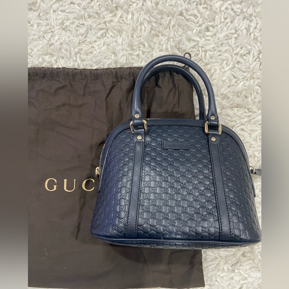 New Gucci Mini Microguccissima Dome Handbag - Picture 9 of 12